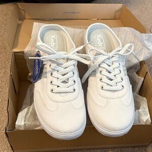 Keds Classic White Lace-Up Sneakers